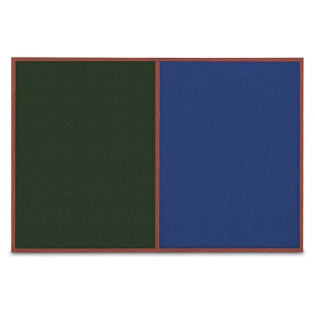 United Visual Products Slim Style Indoor Enclosed Corkboard, 42 UVRDS42SBH-BRONZE-MEDGRY